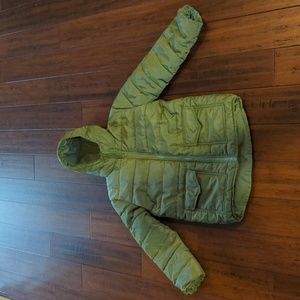 Boys Green Fleece Lined Coat - Size XL